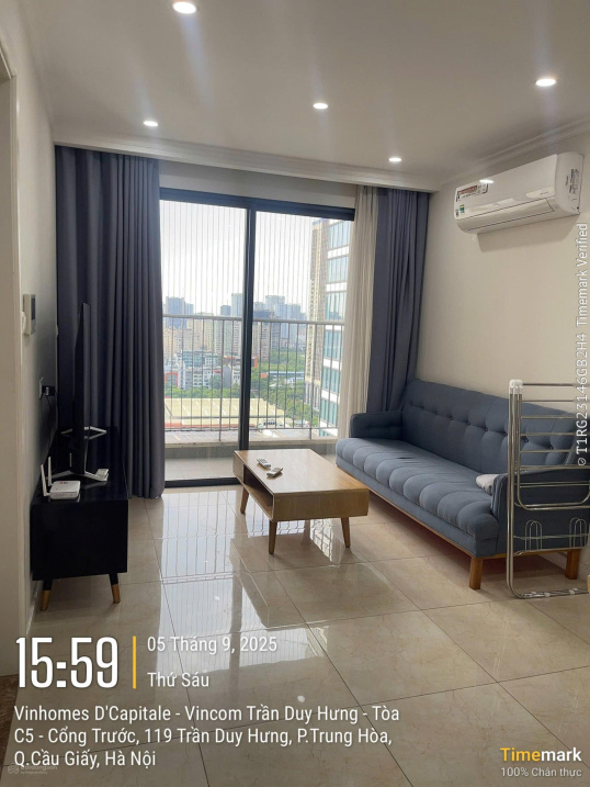 Bán Vinhomes D’Capitale 1.5 phòng ngủ, 44,19 m², mã C5.06, giá 4,8609 tỷ